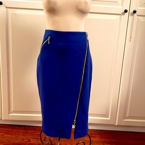 NWT cobalt Sandra Angelozzi  suit.  Size 38 Jacket. Size 40 shirt.